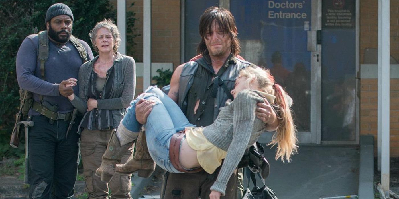 Daryl Holds Dead Beth