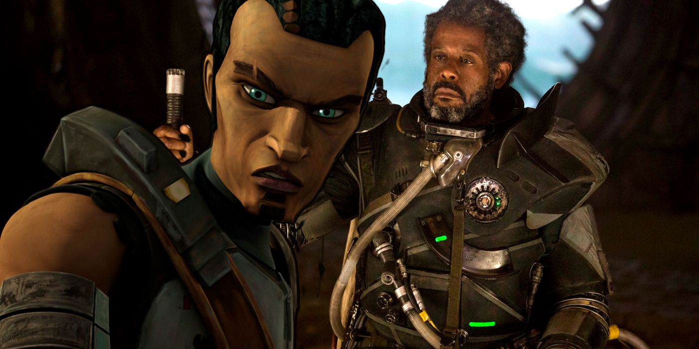 Saw Gerrera in Clone Wars and Rogue One
