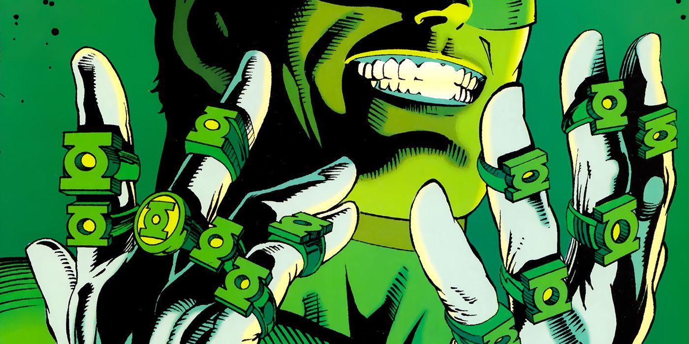Hal Jordan wears multiple power rings