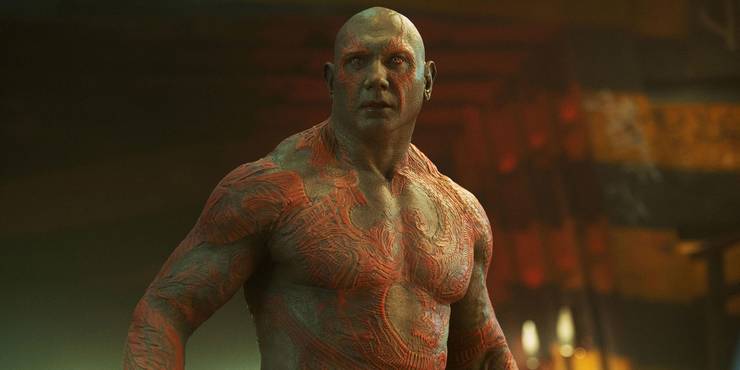 Dave Bautista as Drax in Guardians of the