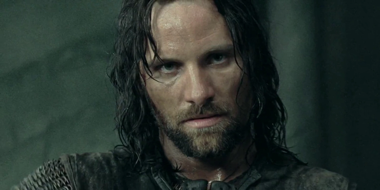 Viggo Mortensen jako Aragorn w Dwóch Wieżach