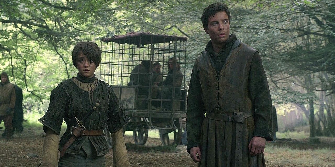 Arya and Gendry from Game of Thrones
