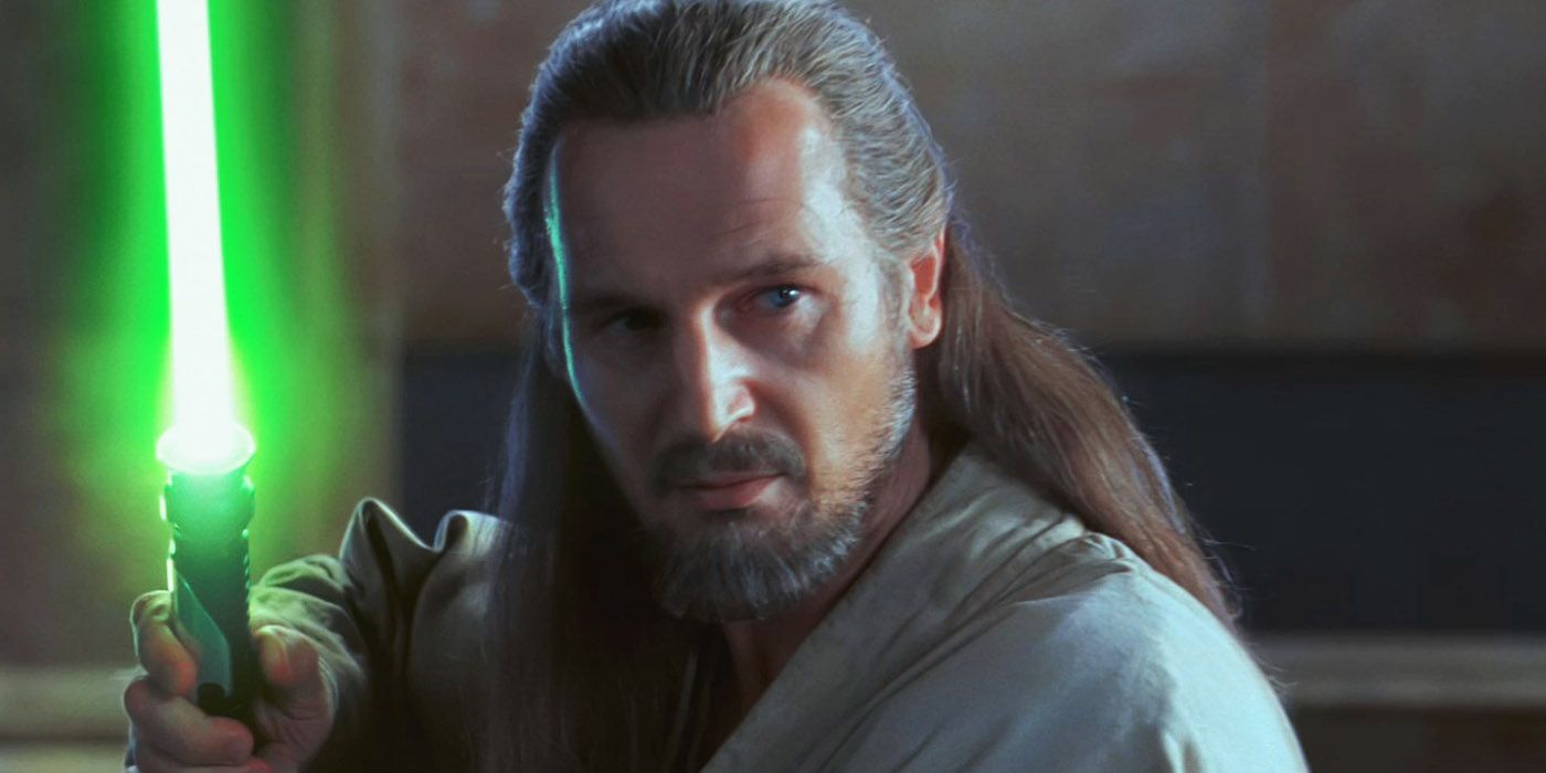 Liam Neeson as Qui Gon Jinn in Star Wars The Phantom Menace