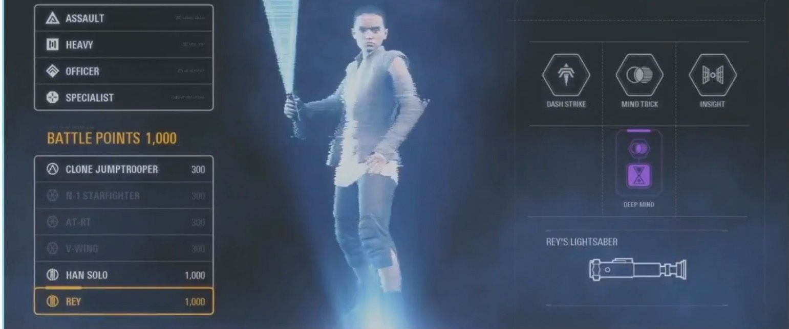 lightsaber in star wars battlefront