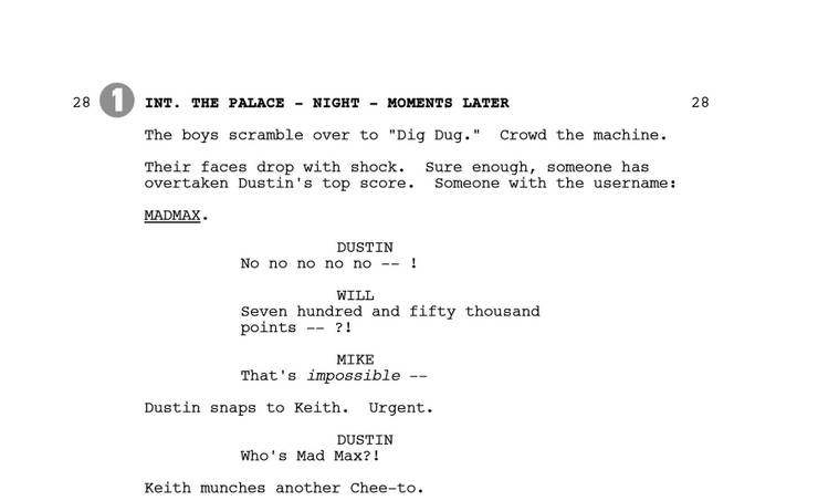 Read Stranger Things Season 2 Script Pages Screen Rant