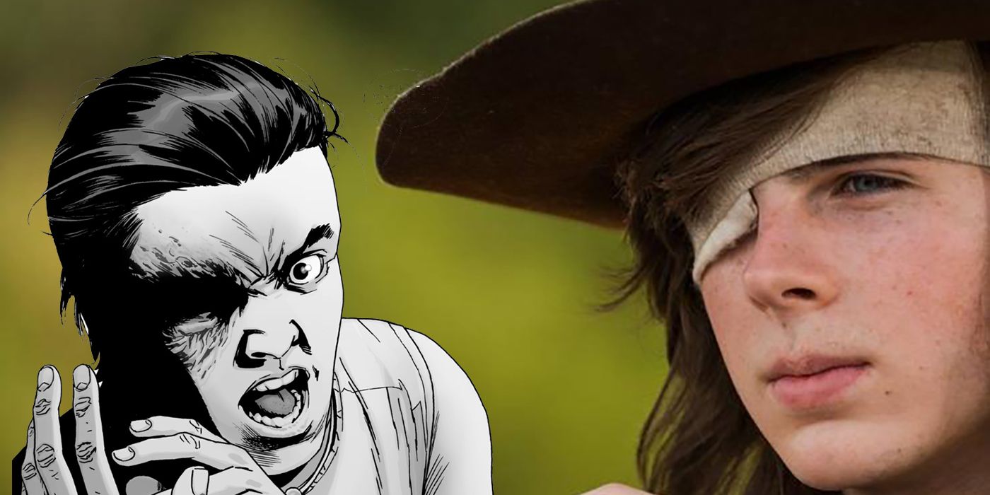 Walking Dead How Did Carl Lose His Eye Screen Rant 3982