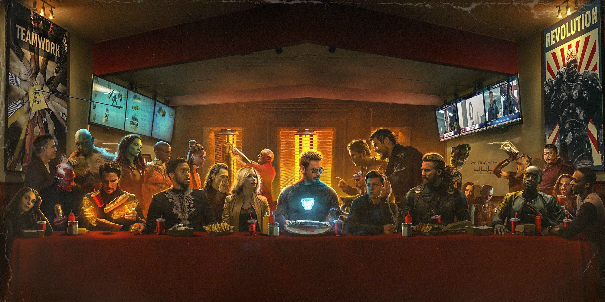 Avengers Infinity War Fan Art 'The Last Shawarma'