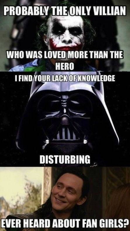 10 Memes That Show That MCU's villains are Way Better 4 Loki Darth Vader The Joker 1