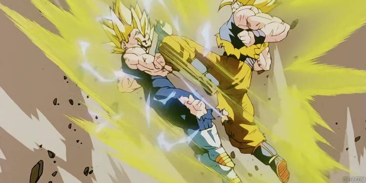 Super Saiyan 2 Vegeta Versus Goku