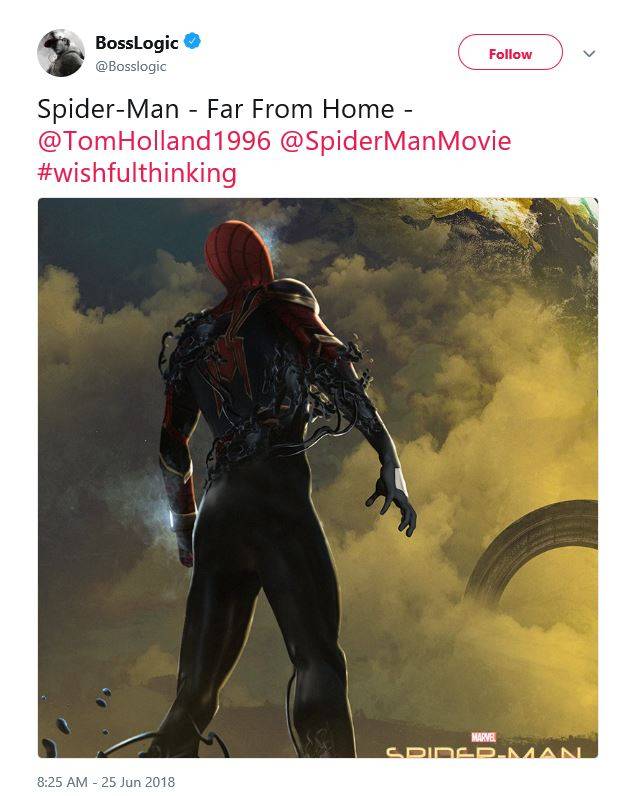 Spider Man Far From Home Fan Poster Introduces Venom