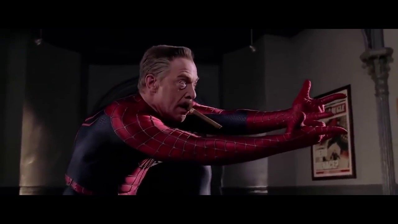Among these scenes was a moment where J. Jonah Jameson is running around hi...