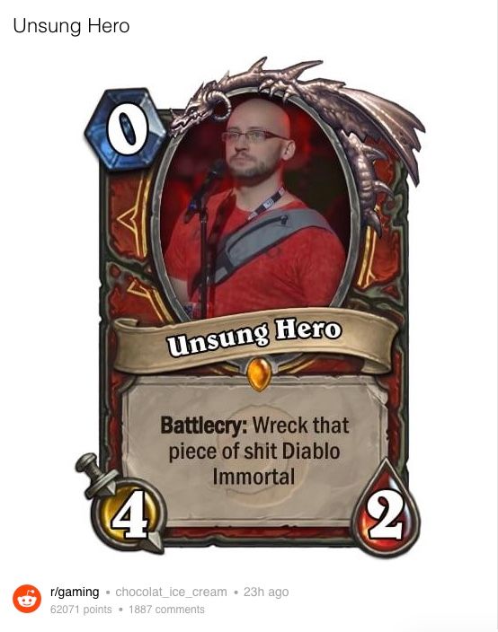 diablo immortal line meme