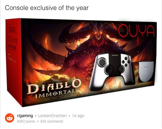 diablo immortal is this a joke meme