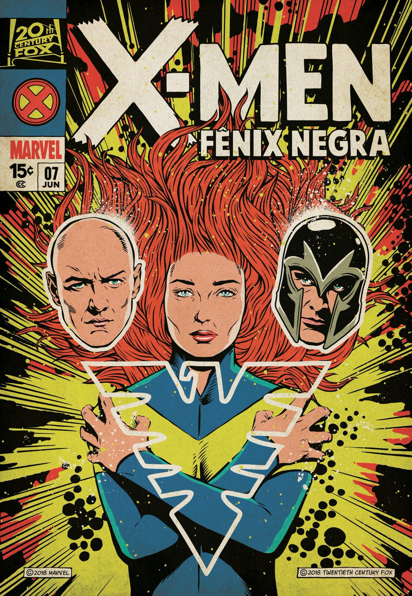 Tv And Movie News Dark Phoenix Gets X Men Comics Inspired Poster