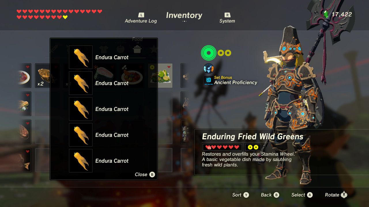 breath of the wild stamina or heart containers