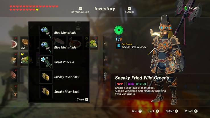 Ilmu Pengetahuan 4 Recipes Zelda Breath Of The Wild