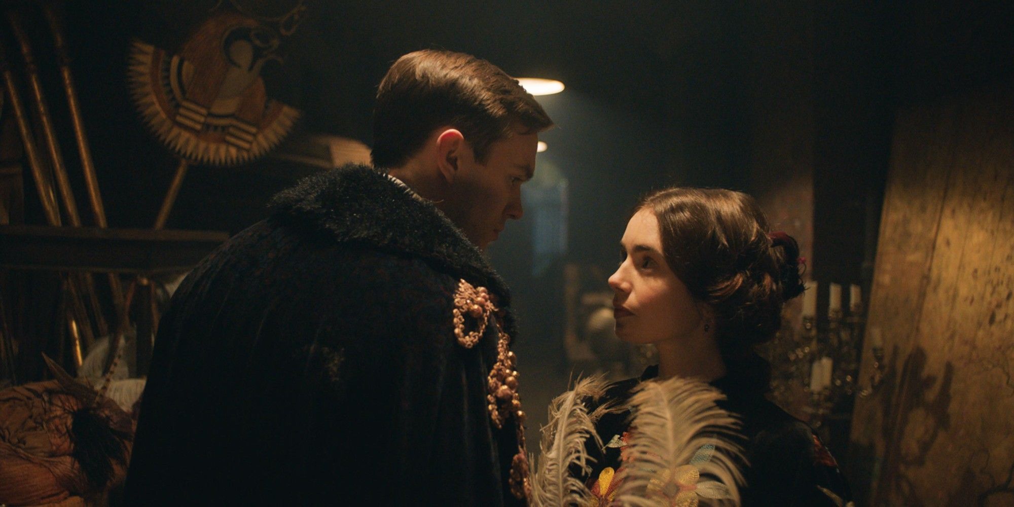 Nicholas Hoult and Lily Collins in Tolkien