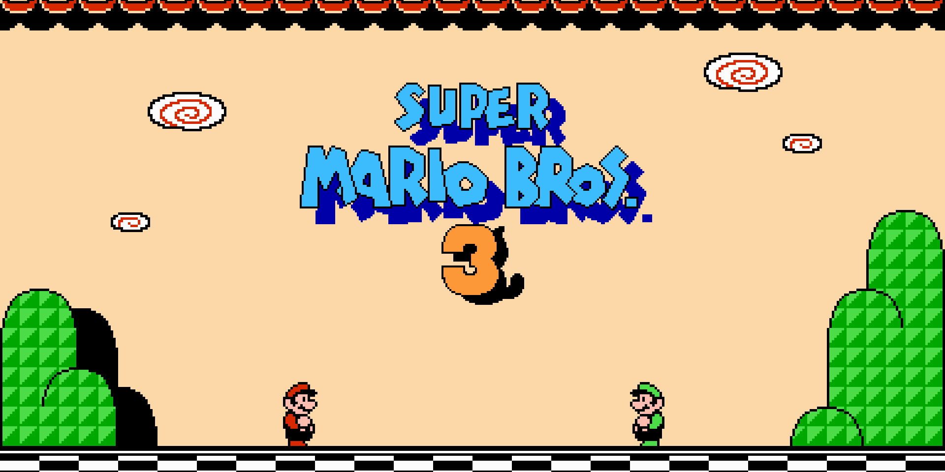 Super Mario Bros 3 Start Screen