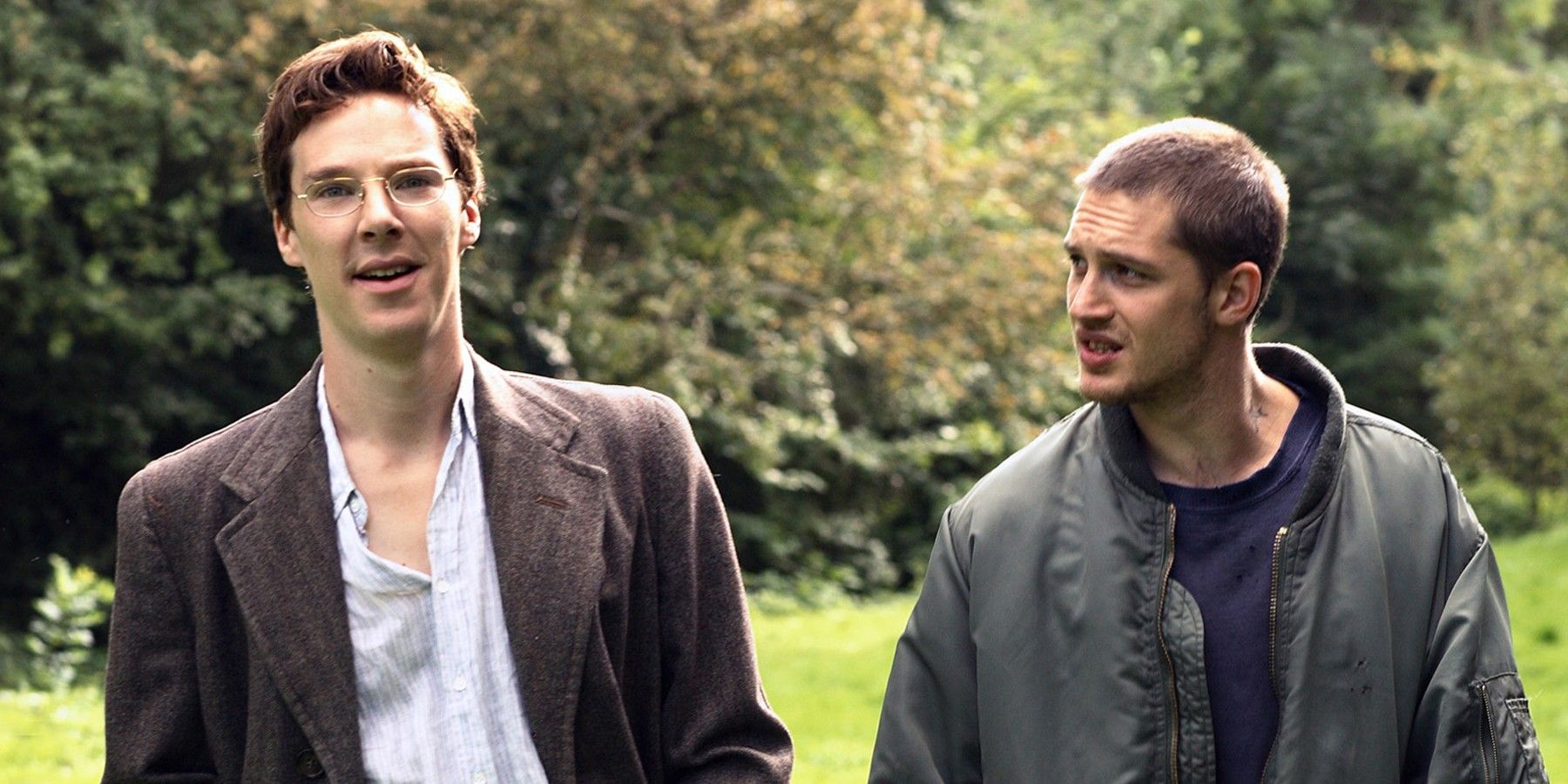 Benedict Cumberbatch and Tom Hardy in Stuart A Life Backwards
