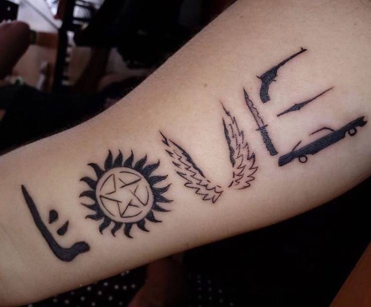 Tattoo designs supernatural Dean Winchester