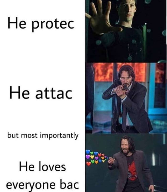 10 Funny Keanu Reeves Memes That Are As Pure As He Is