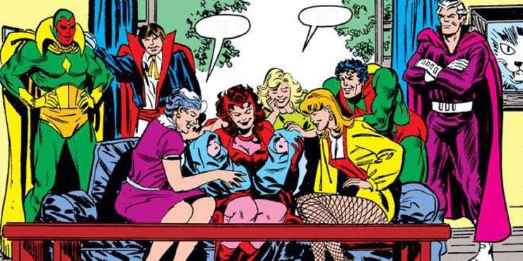 5 Things WandaVision Comic Fans Know About The Twins, Billy And Tommy 5 Marvel Scarlet Witch and Vision Children