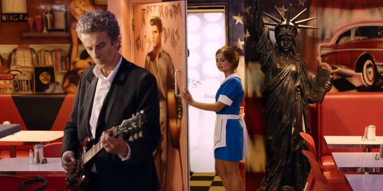 clara and twelfth doctor the diner Cropped
