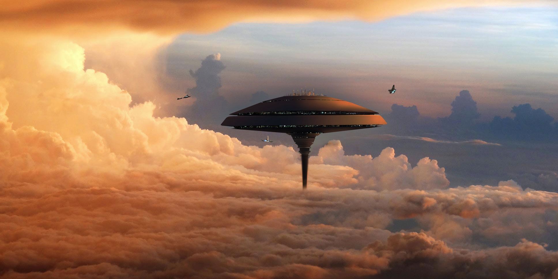 Cloud City on Bespin from The Empire Strikes Back Cropped