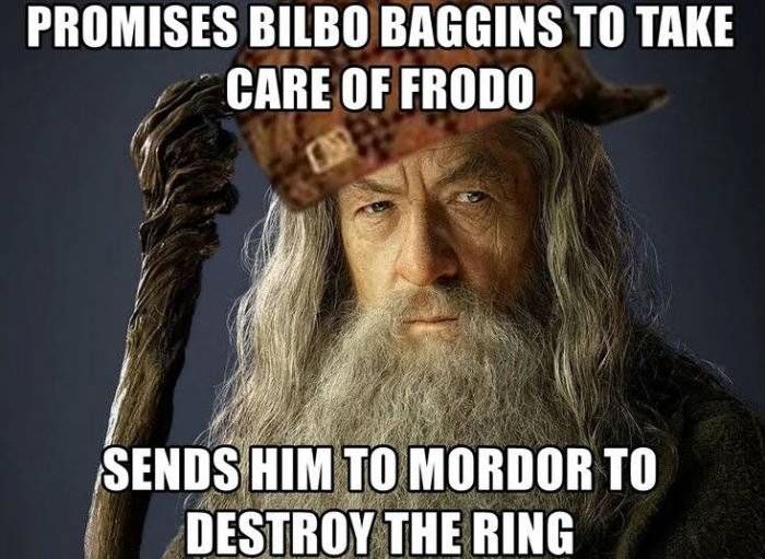 When You Realise That Gandalf Brought A Third Eagle To Carry