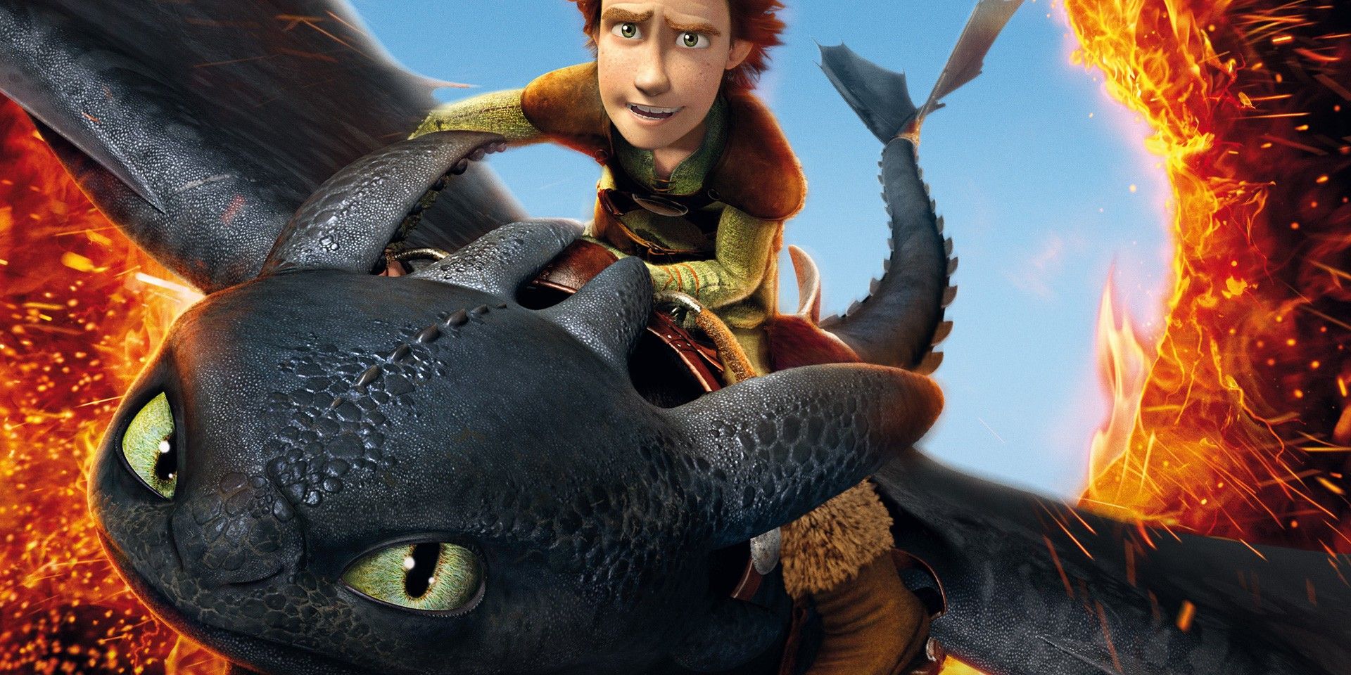 Hiccup and Toothless in How To Train Your Dragon 1
