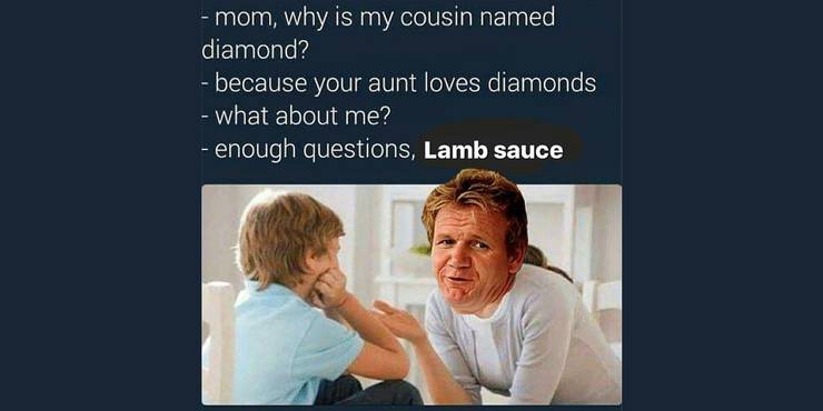 Hell S Kitchen 10 Most Hilarious Gordon Ramsay Lamb Sauce Memes
