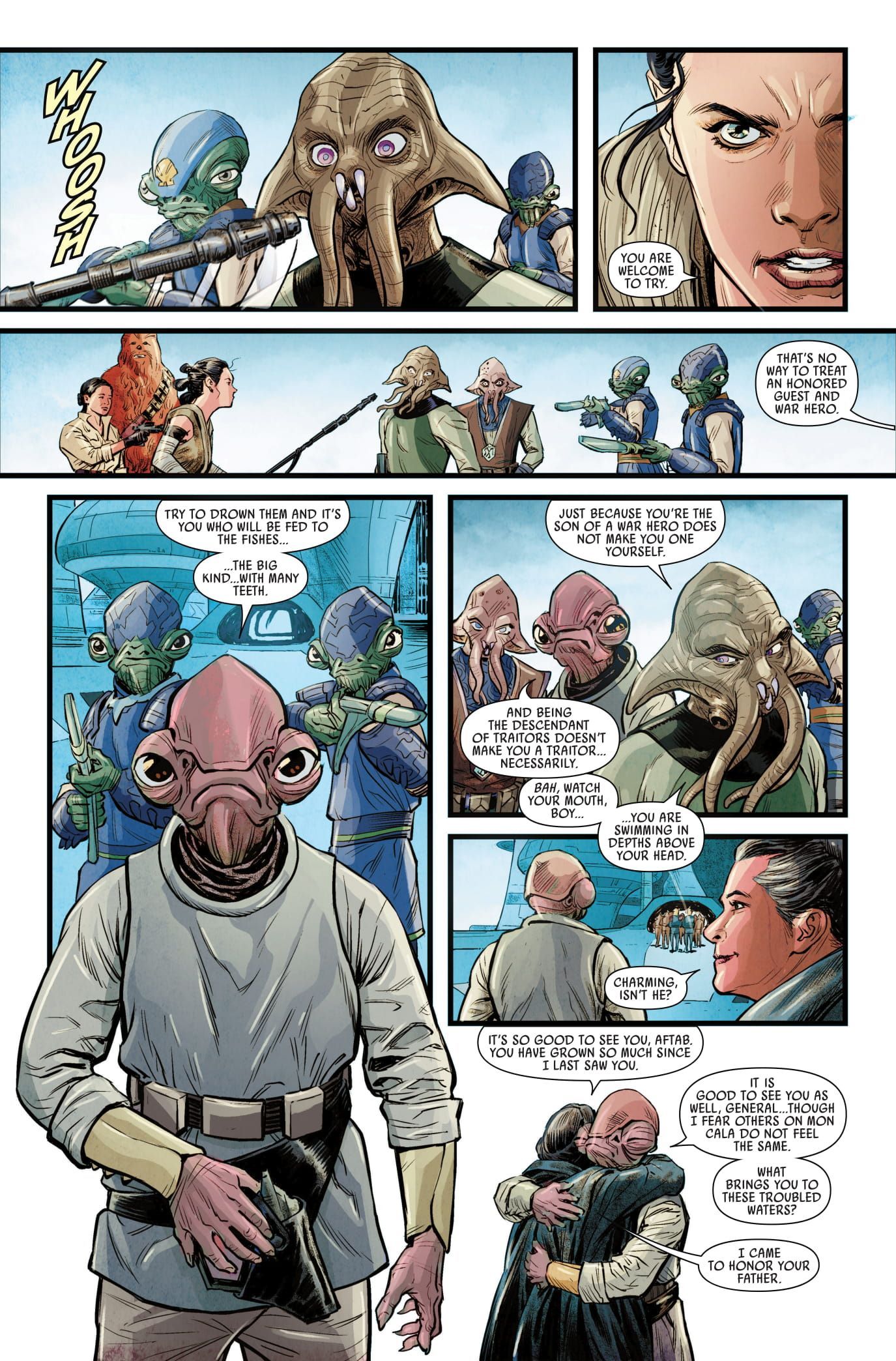 Star Wars Brings Admiral Ackbars SON Into Leias Resistance