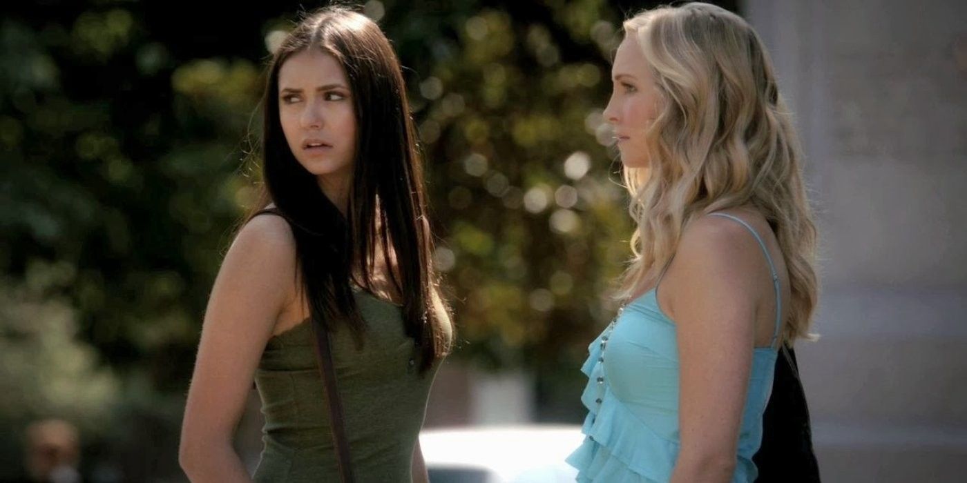 The Vampire Diaries Elena and Caroline