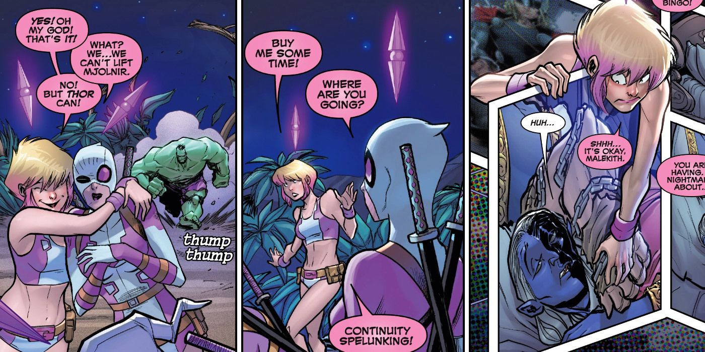 Gwenpool Lifts Thors Mjolnir in The Most DISGUSTING Way