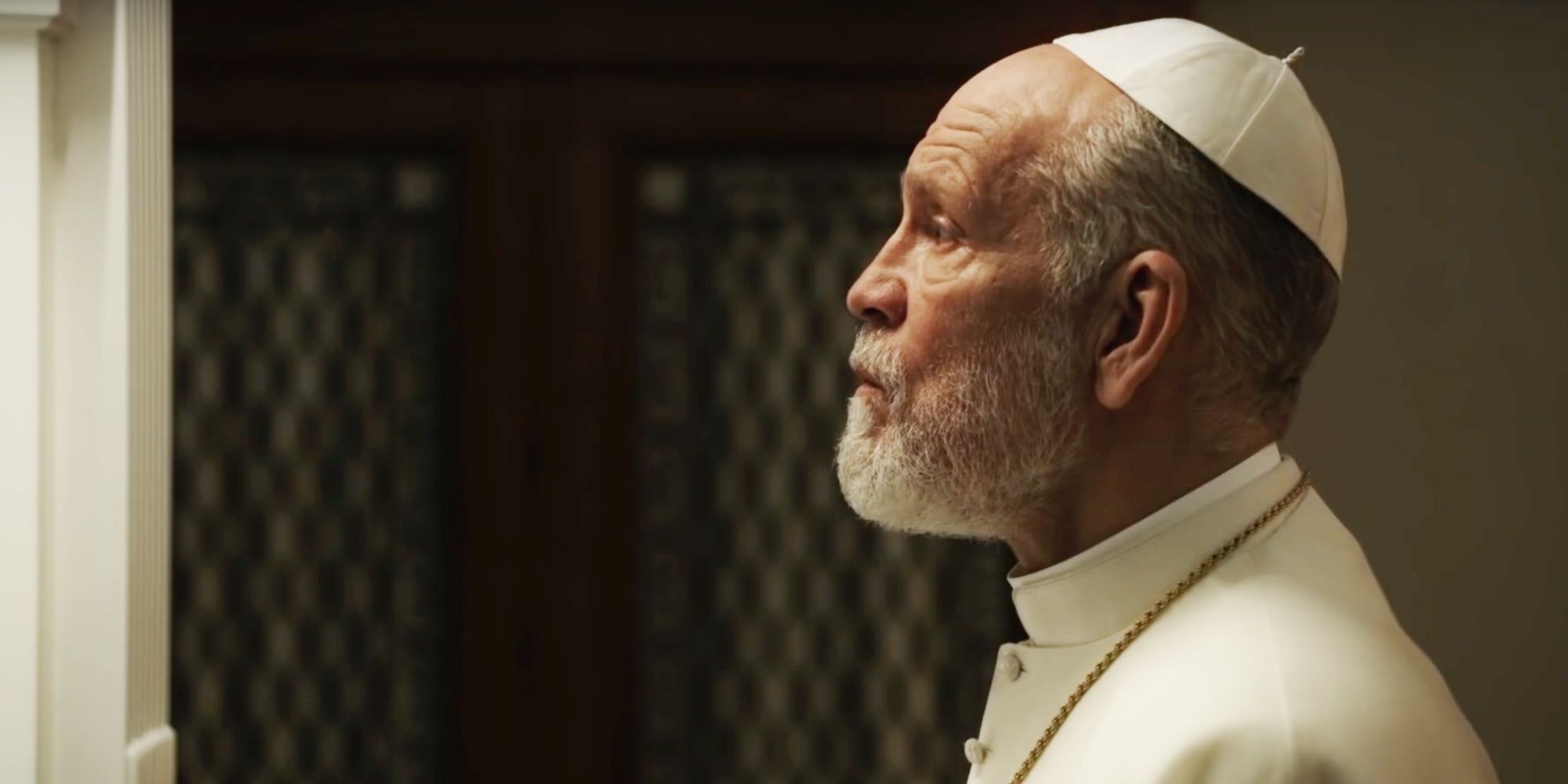 The New Pope Teaser Trailer John Malkovich Is A Pompous Pontiff ...