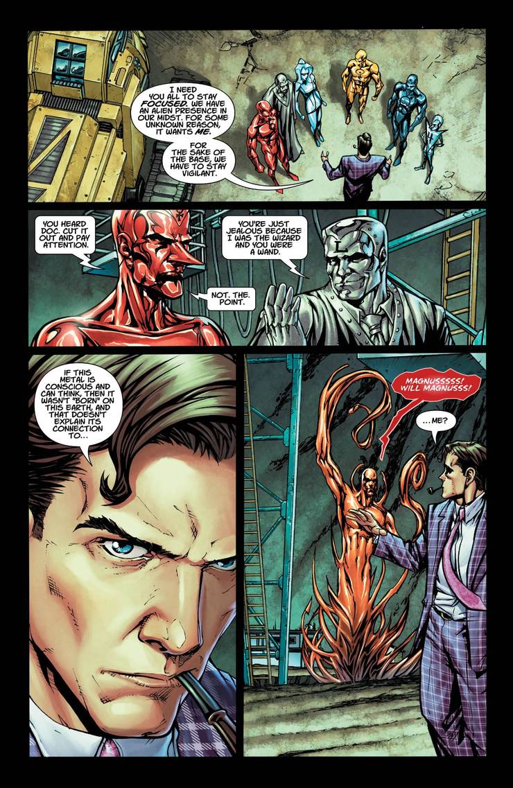 Exclusive Preview The Nth Metal Man Joins Dc S Universe