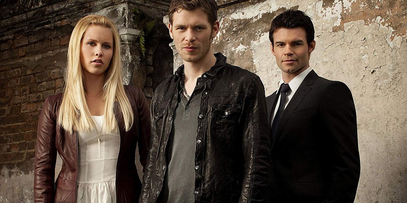 The Vampire Diaries Claire Holt Joseph Morgan and Daniel Gillies as Rebekah Klaus and Elijah Mikaelson