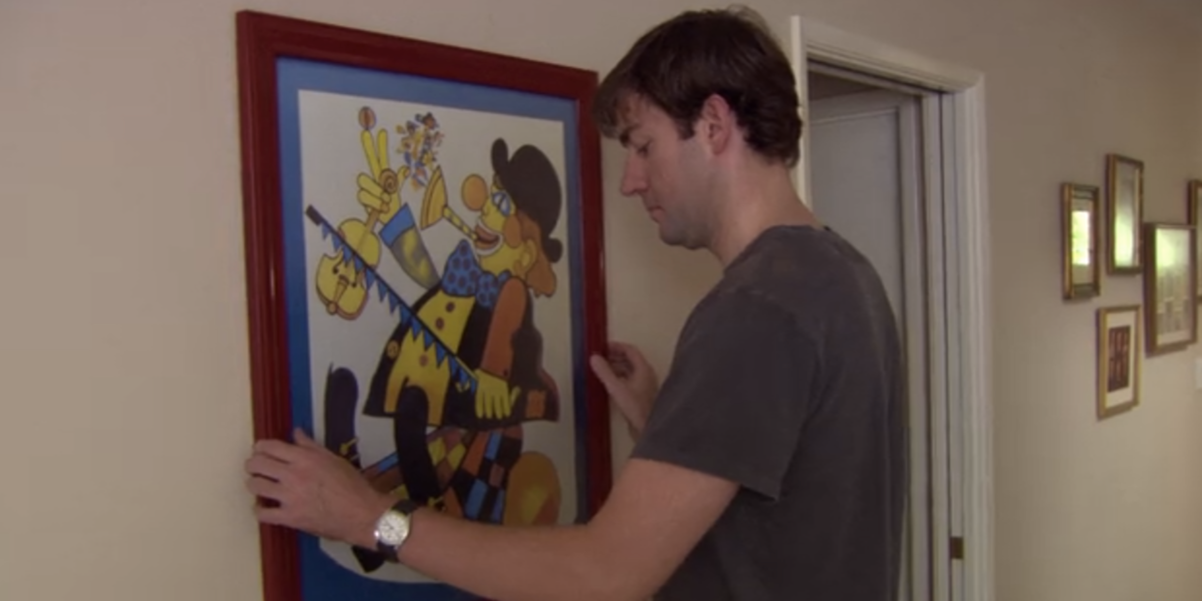 Jenna Fischer and John Krasinski. Тоби фрейм. Офис Джим рисунок. Pam and Jim the Office Wallpaper.