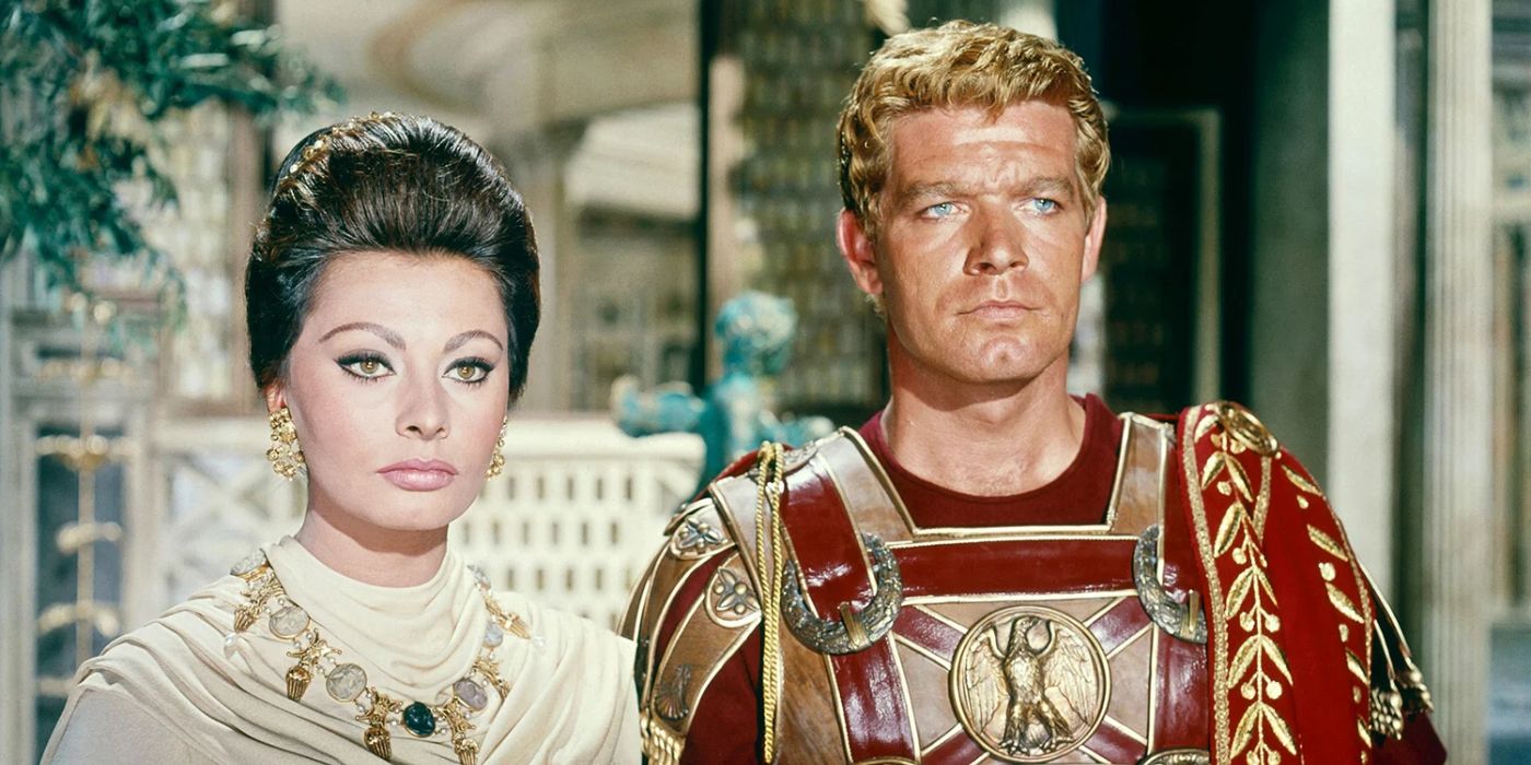 A man and a woman in The Fall Of The Roman Empire 1964