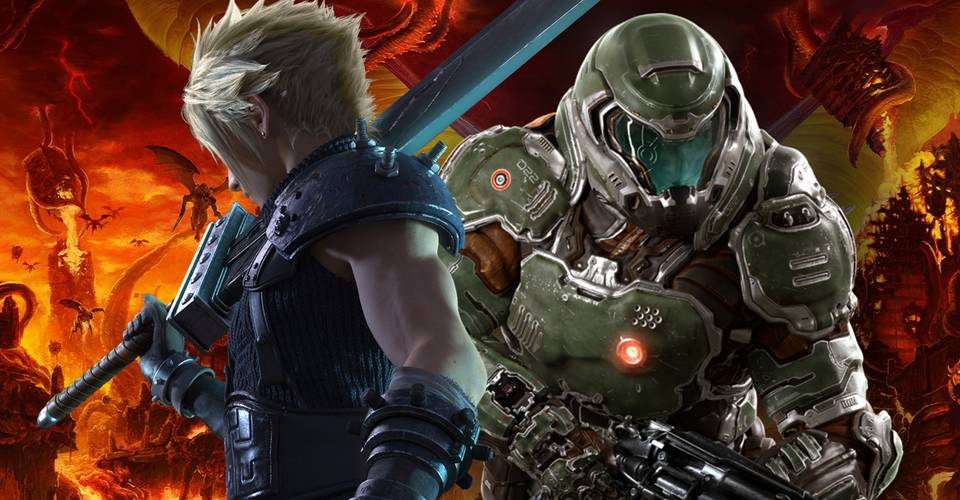 Doom Eternal Pays Homage To Final Fantasy 7 With Awesome Art