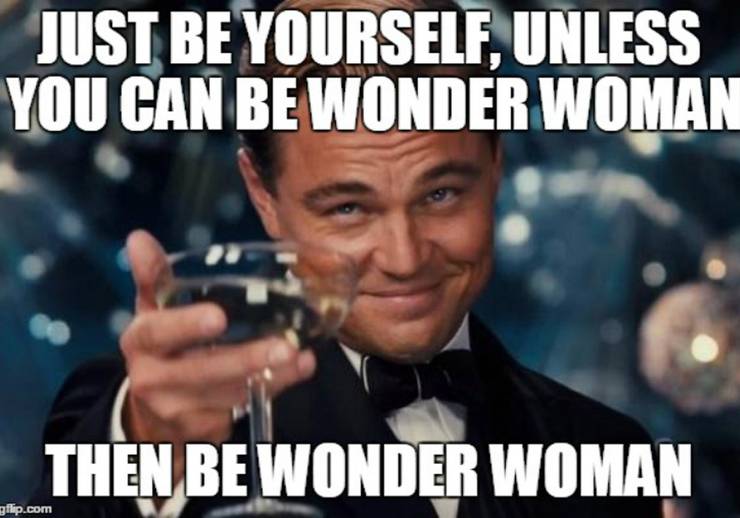 wonder woman great gatsby meme