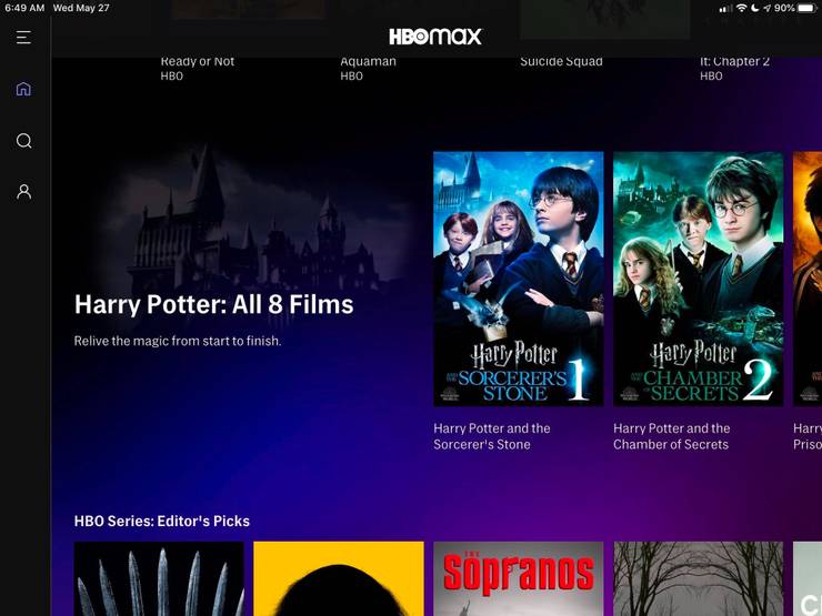 Potter harry hbo max HBO Max