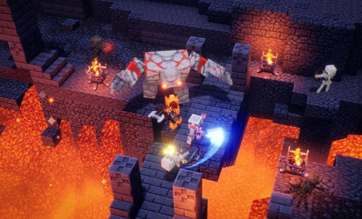 Minecraft Dungeons How To Defeat The Redstone Golem
