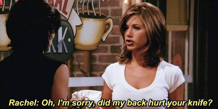 Friends 10 Hilarious Rachel One Liners Screenrant