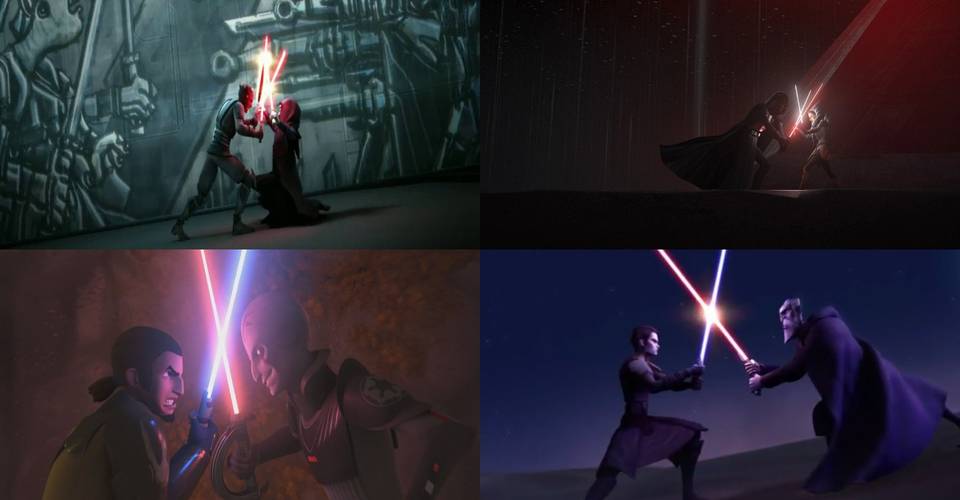 Star Wars The Best Lightsaber Battles In The Clone Wars Rebels