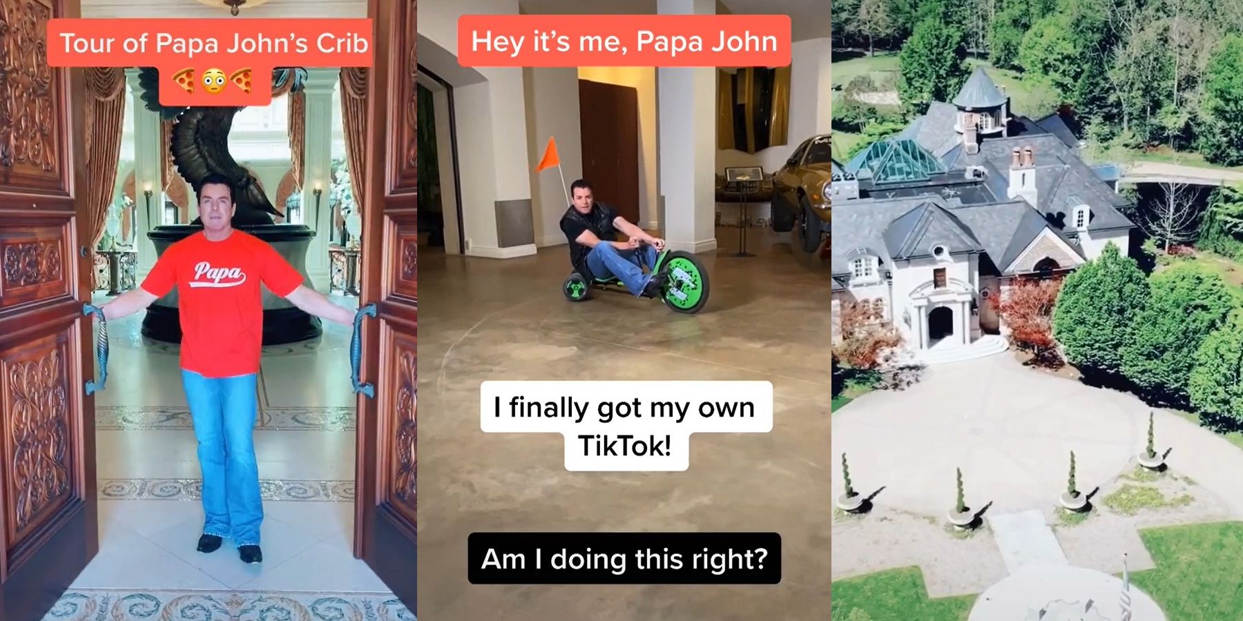 Papa Johns Founder Uses TikTok To Show Off Mansion In MTV CribsStyle Video