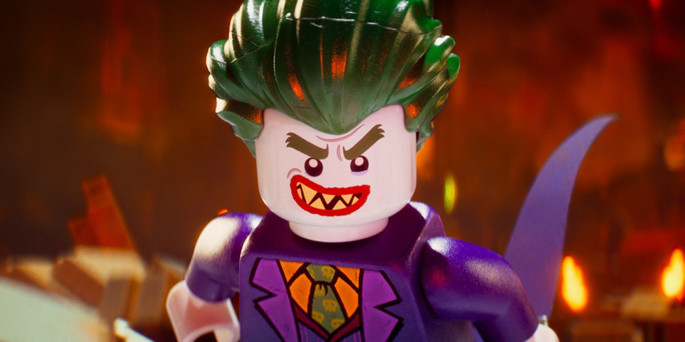 Joker looking menacing in LEGO Batman Movie