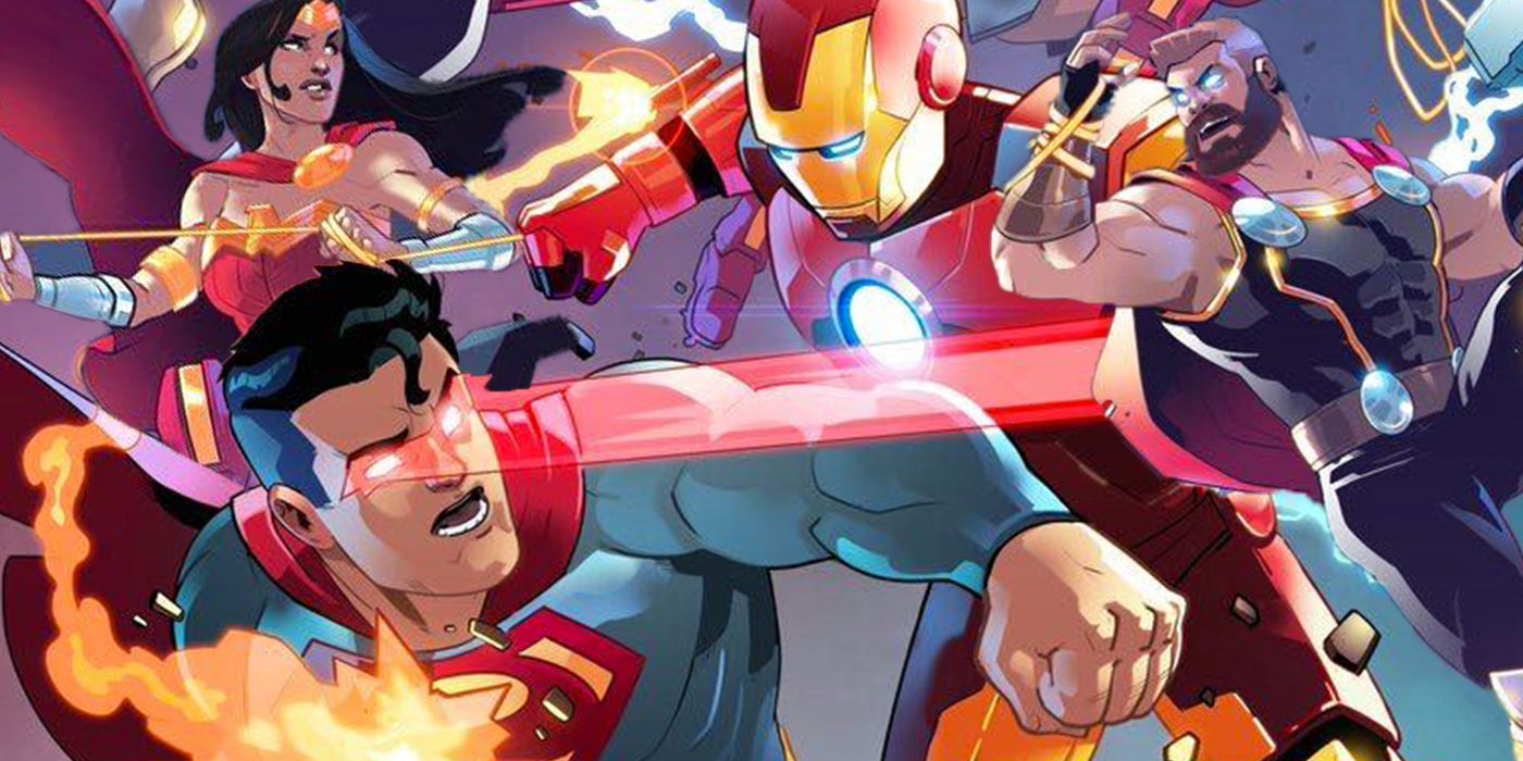 The Avengers Battle The Justice League In Epic Crossover Art