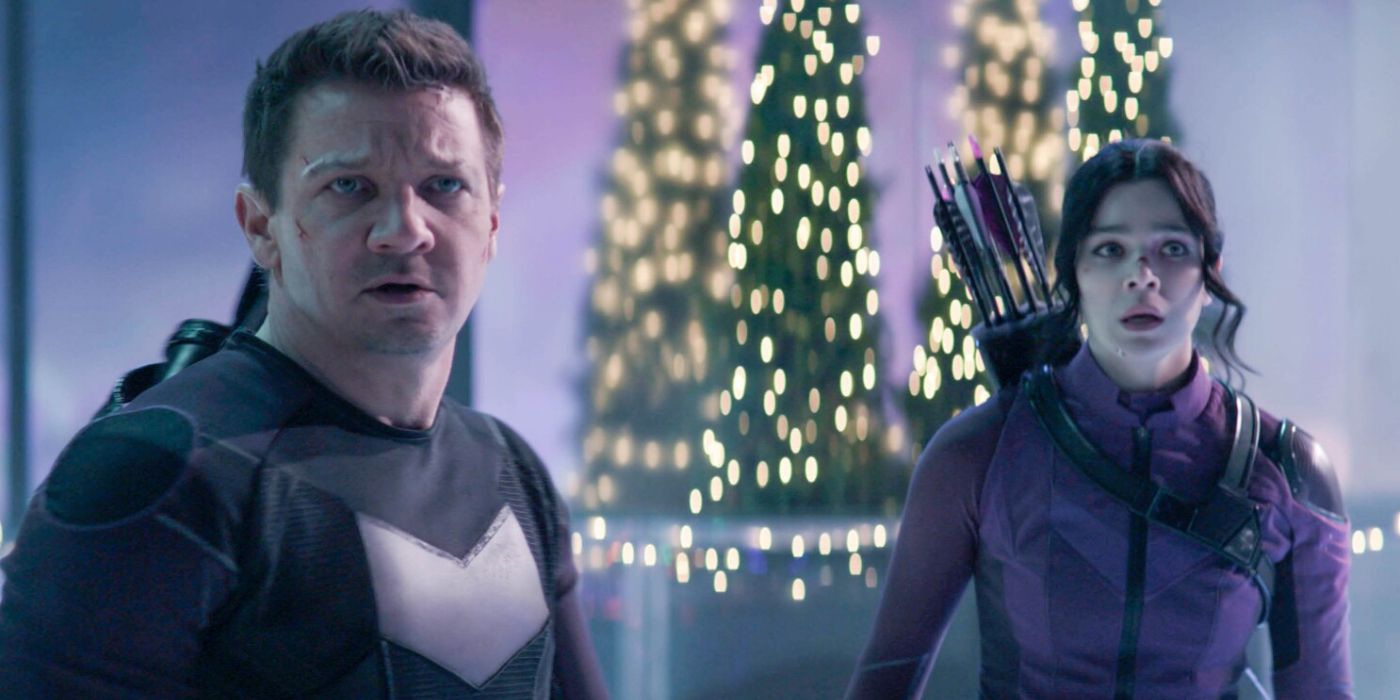 Kate and Clint in the final Hawkeye battle