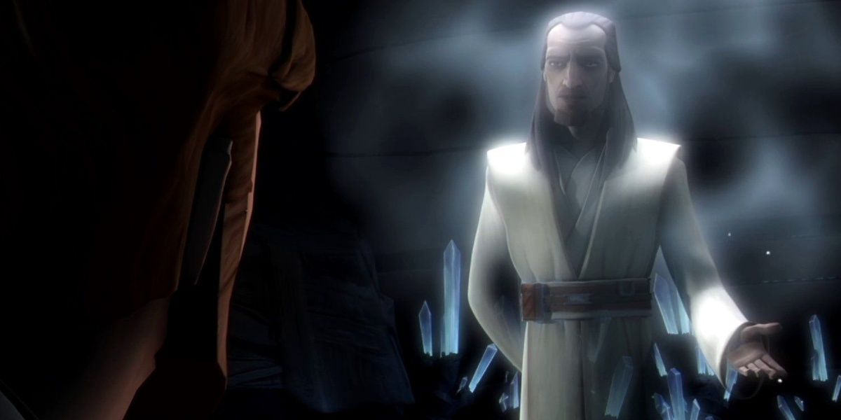Star Wars The Clone Wars Obi Wan Kenobi Qui Gon Jinns Ghost Force Spirit